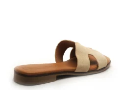 Eva Frutos 3053 Beige Mules et Sabots Plats Femme
