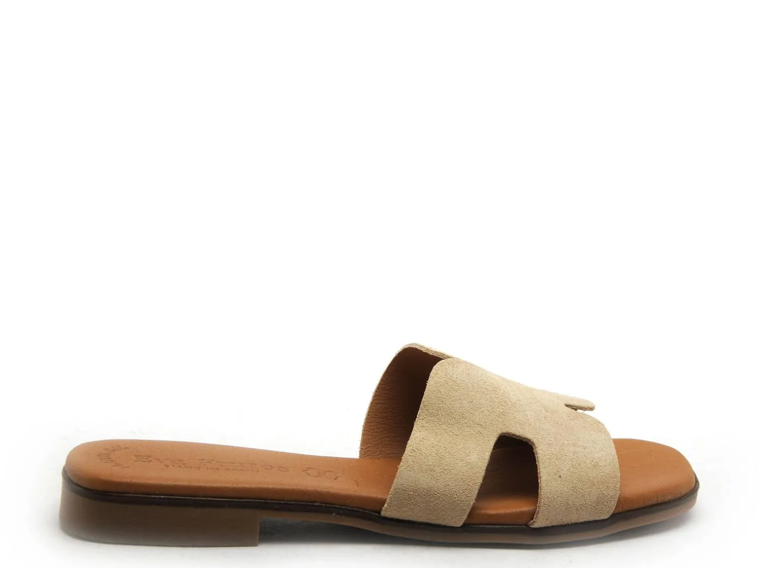 Eva Frutos 3053 Beige Mules et Sabots Plats Femme