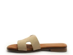Eva Frutos 3053 Beige Mules et Sabots Plats Femme