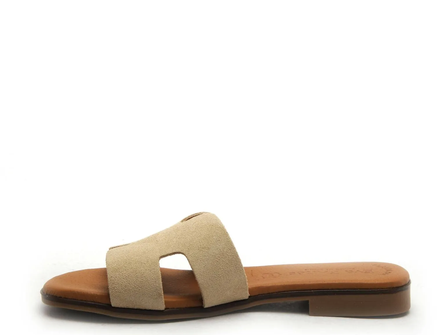 Eva Frutos 3053 Beige Mules et Sabots Plats Femme