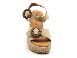 Eva Frutos 3777 Beige Sandales à Talons Femme