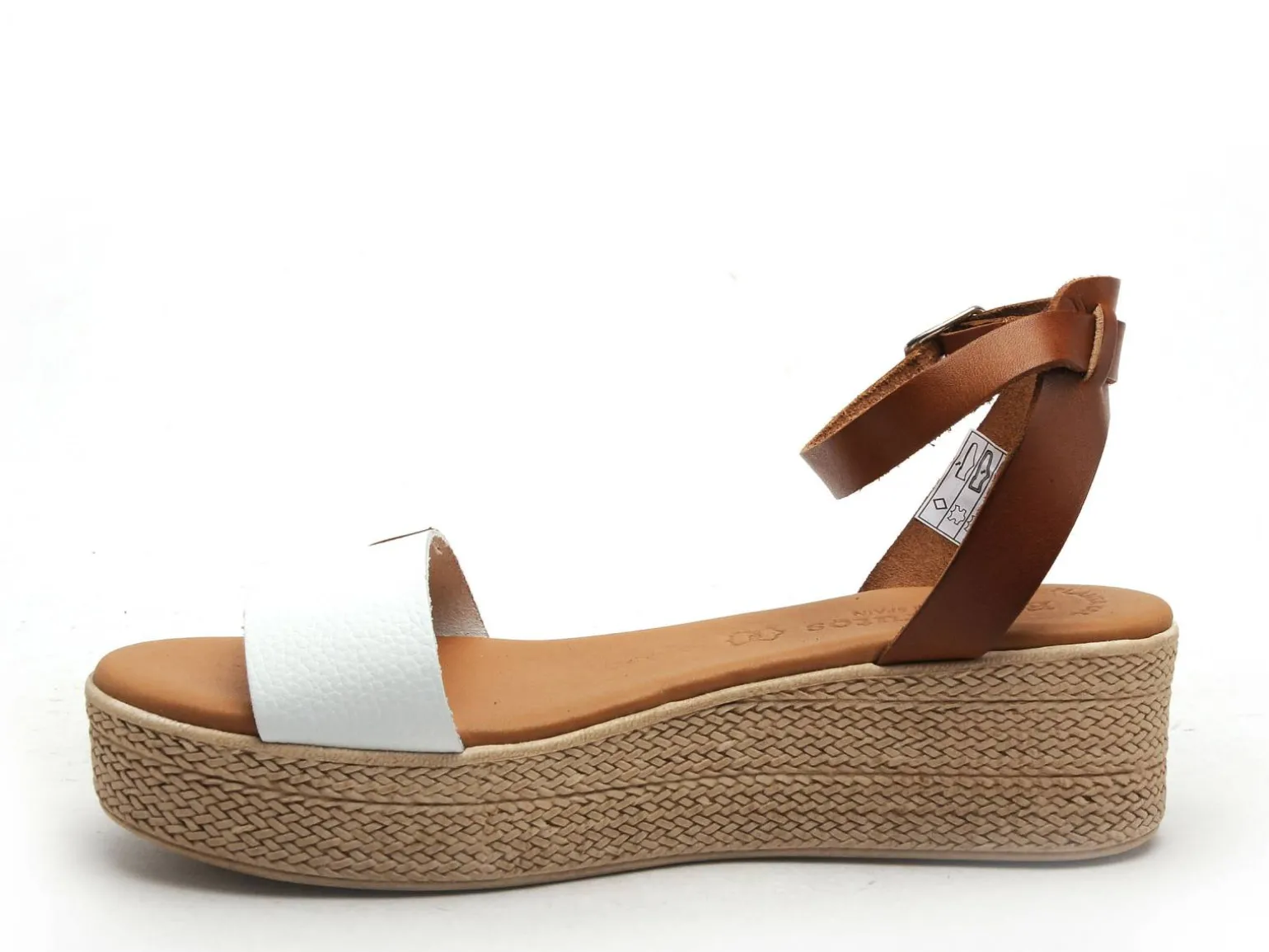 Eva Frutos 5352 Blanc Sandales à Talons Femme