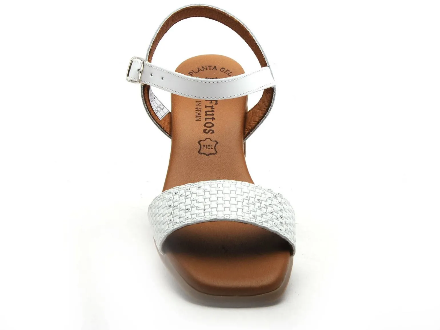 Eva Frutos 3490 Blanc Sandales à Talons Femme