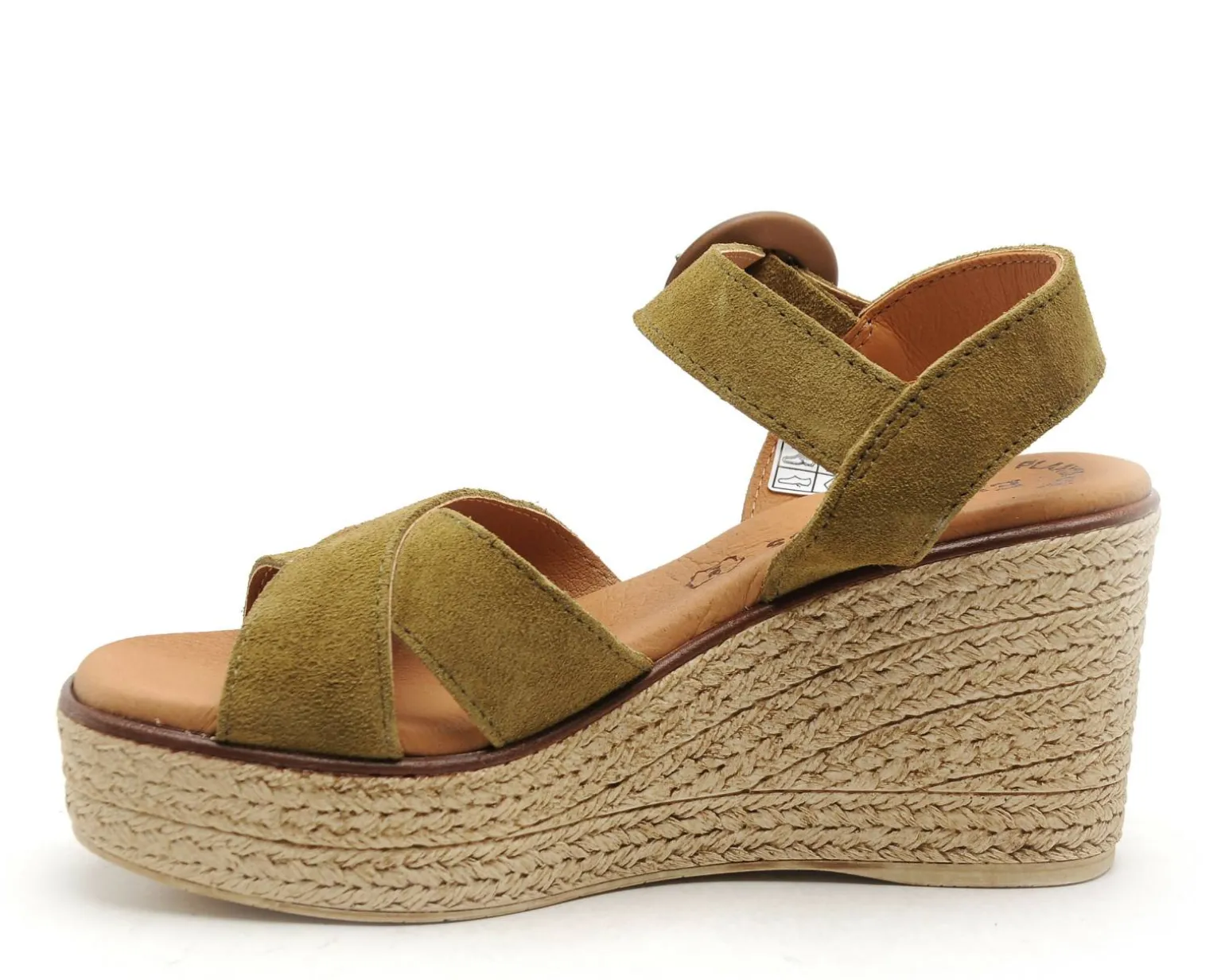 Eva Frutos 5816 Kaki Sandales à Talons Femme