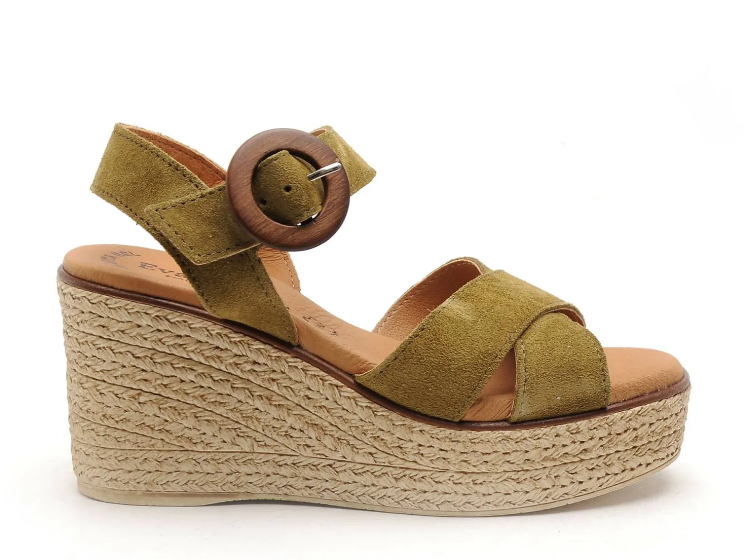 Eva Frutos 5816 Kaki Sandales à Talons Femme