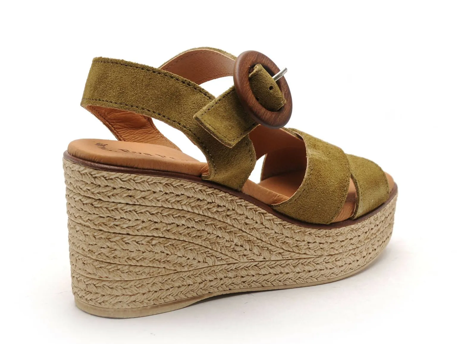 Eva Frutos 5816 Kaki Sandales à Talons Femme