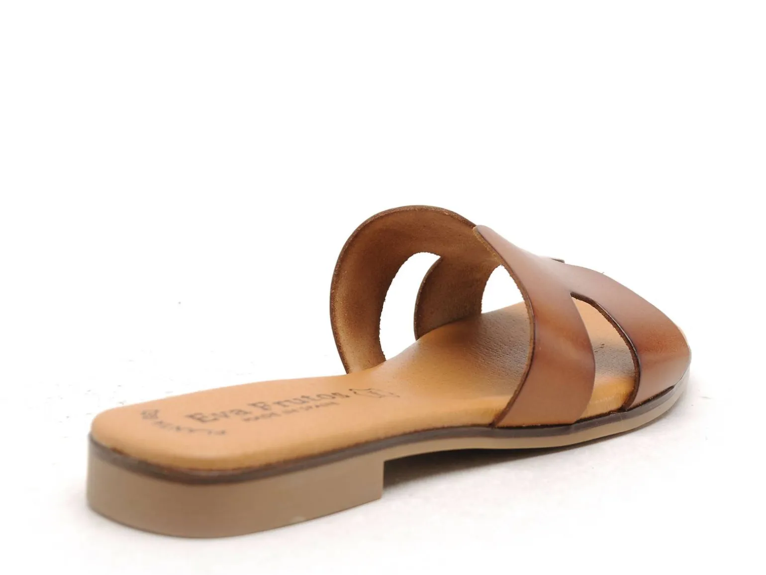Eva Frutos 3053 Marron clair Mules et Sabots Plats Femme