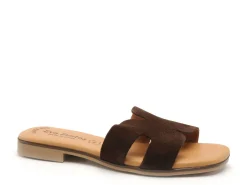 Eva Frutos 3053 Marron Mules et Sabots Plats Femme