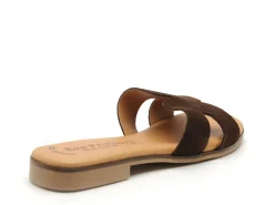 Eva Frutos 3053 Marron Mules et Sabots Plats Femme