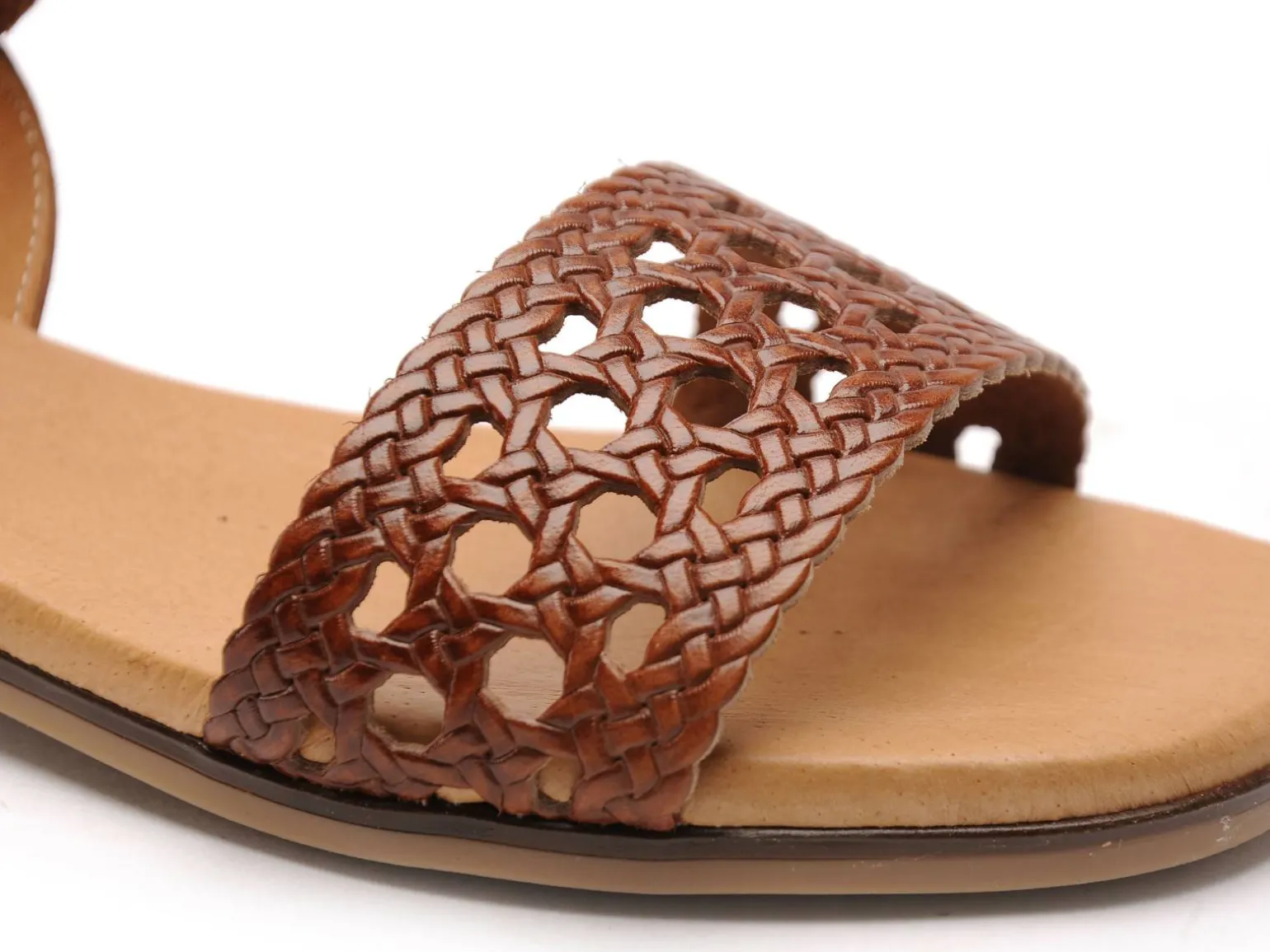 Eva Frutos 3089 Marron Sandales Plates Femme