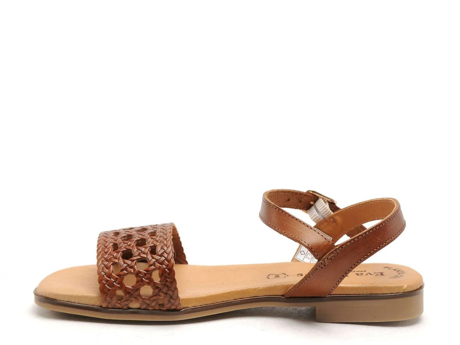 Eva Frutos 3089 Marron Sandales Plates Femme
