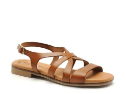 Eva Frutos 3060 Marron Sandales Plates Femme