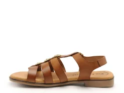 Eva Frutos 3023 Marron Sandales Plates Femme