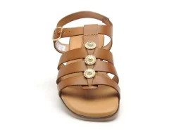 Eva Frutos 3023 Marron Sandales Plates Femme