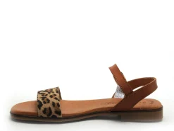 Eva Frutos 3090 Marron Sandales Plates Femme