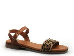 Eva Frutos 3090 Marron Sandales Plates Femme