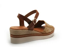 Eva Frutos 569 Marron Sandales à Talons Femme