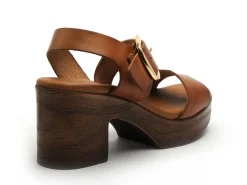 Eva Frutos 5620 Marron Sandales à Talons Femme