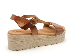 Eva Frutos 742 Marron Sandales à Talons Femme