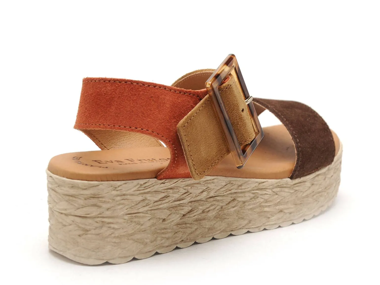 Eva Frutos 718 Marron Sandales à Talons Femme