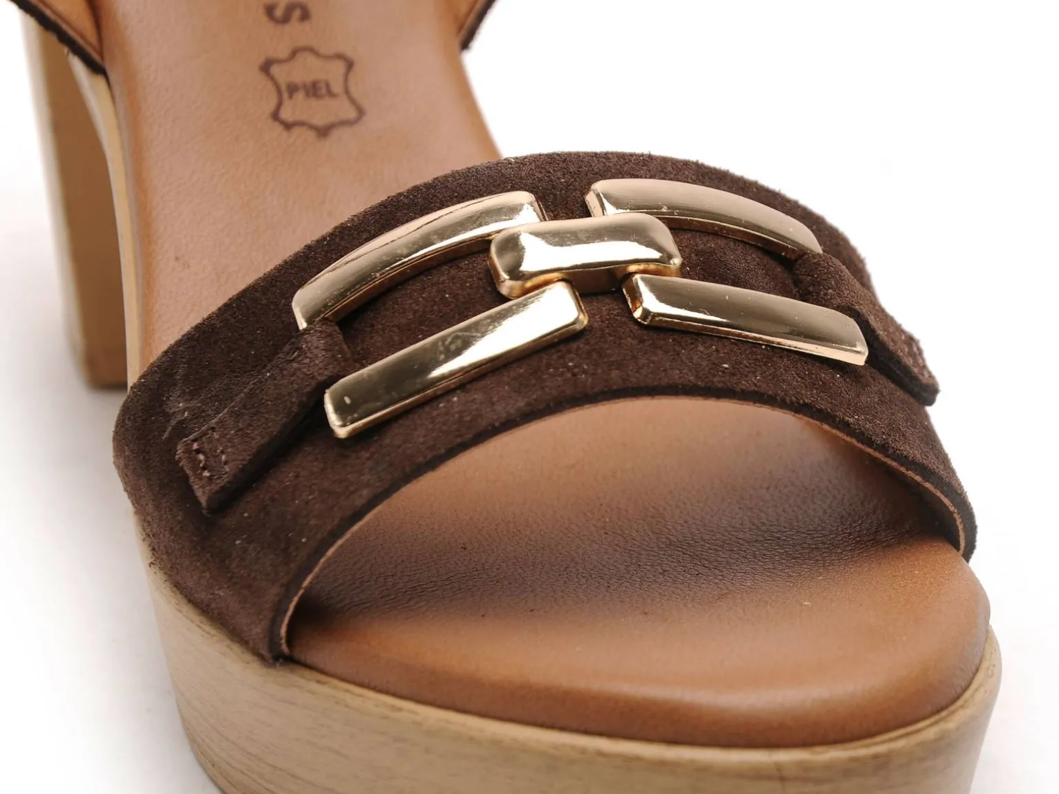 Eva Frutos 6812 Marron Sandales à Talons Femme