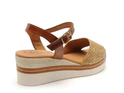 Eva Frutos 569 Marron Sandales à Talons Femme