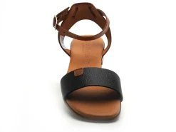 Eva Frutos 3052 Noir Sandales Plates Femme
