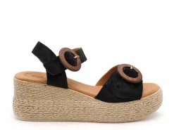 Eva Frutos 3777 Noir Sandales à Talons Femme