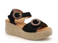 Eva Frutos 3777 Noir Sandales à Talons Femme