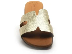 Eva Frutos 3053 Or Mules et Sabots Plats Femme