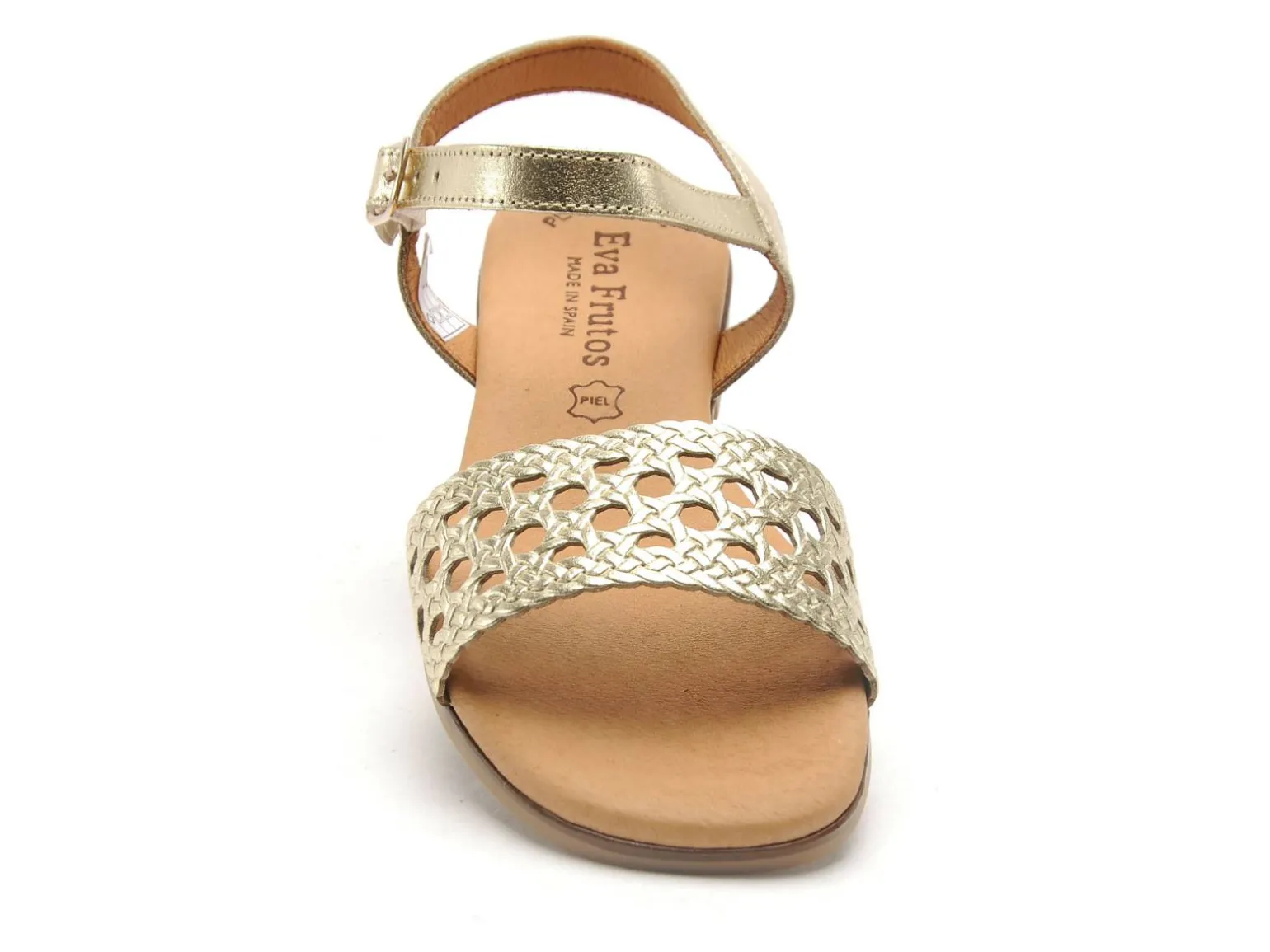 Eva Frutos 3089 Or Sandales Plates Femme