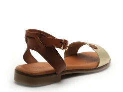 Eva Frutos 3052 Or Sandales Plates Femme