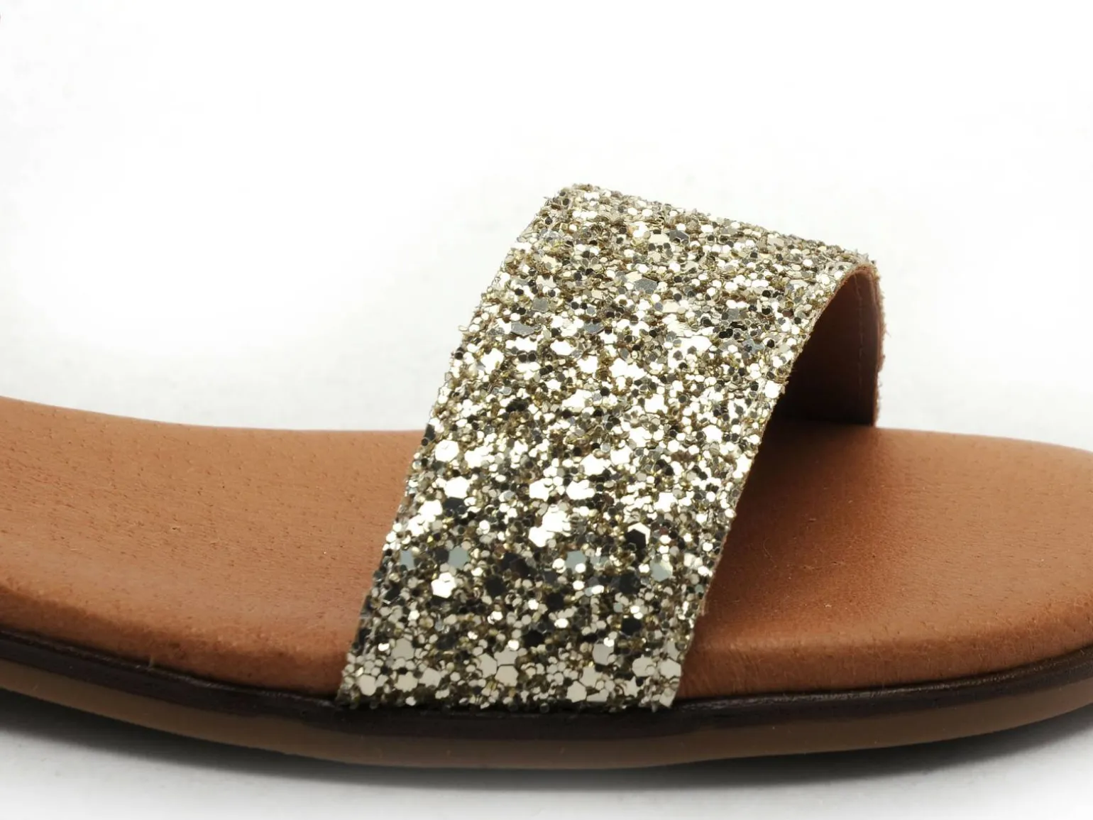 Eva Frutos 3090 Or Sandales Plates Femme