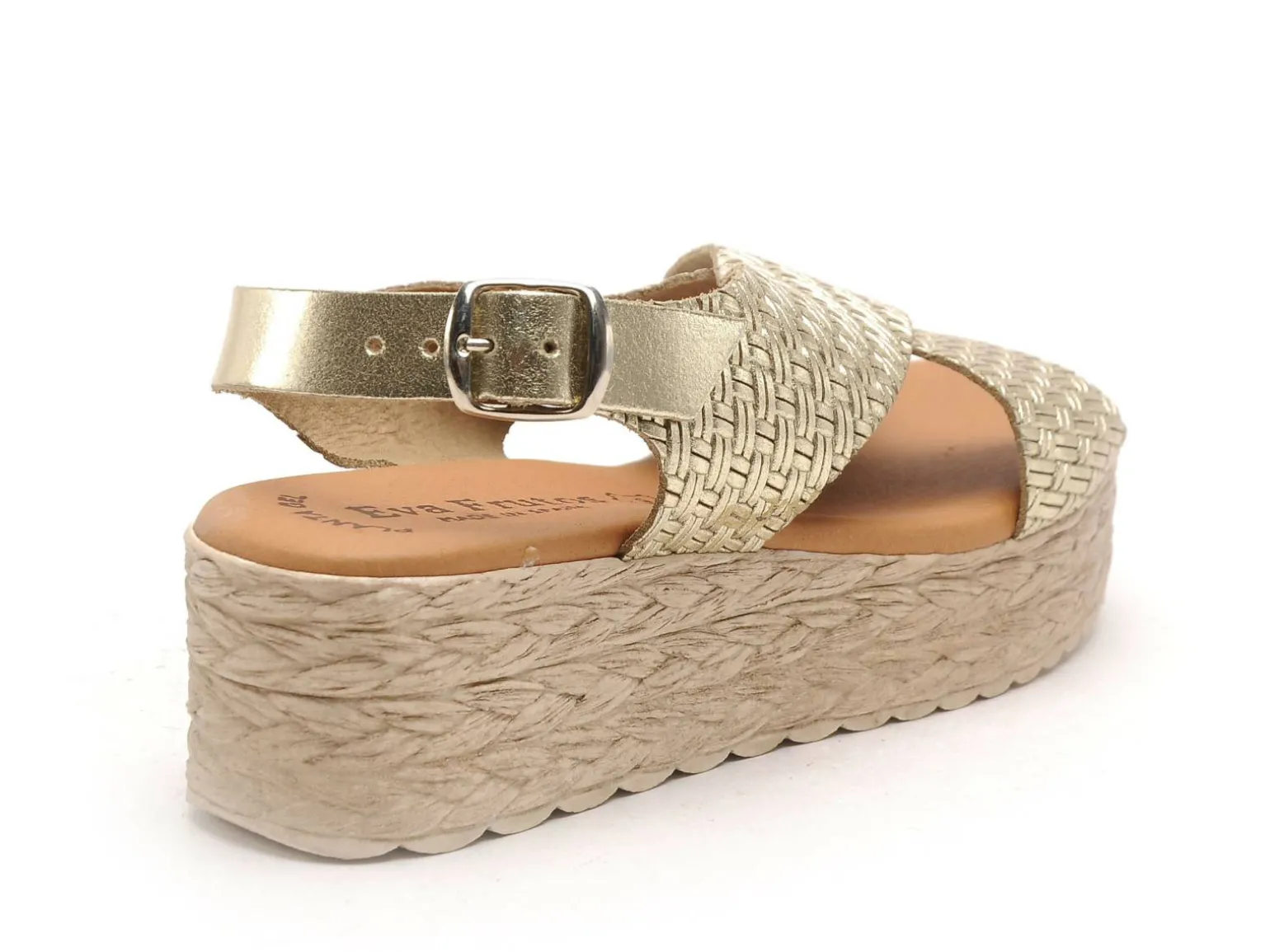 Eva Frutos 714 Or Sandales à Talons Femme
