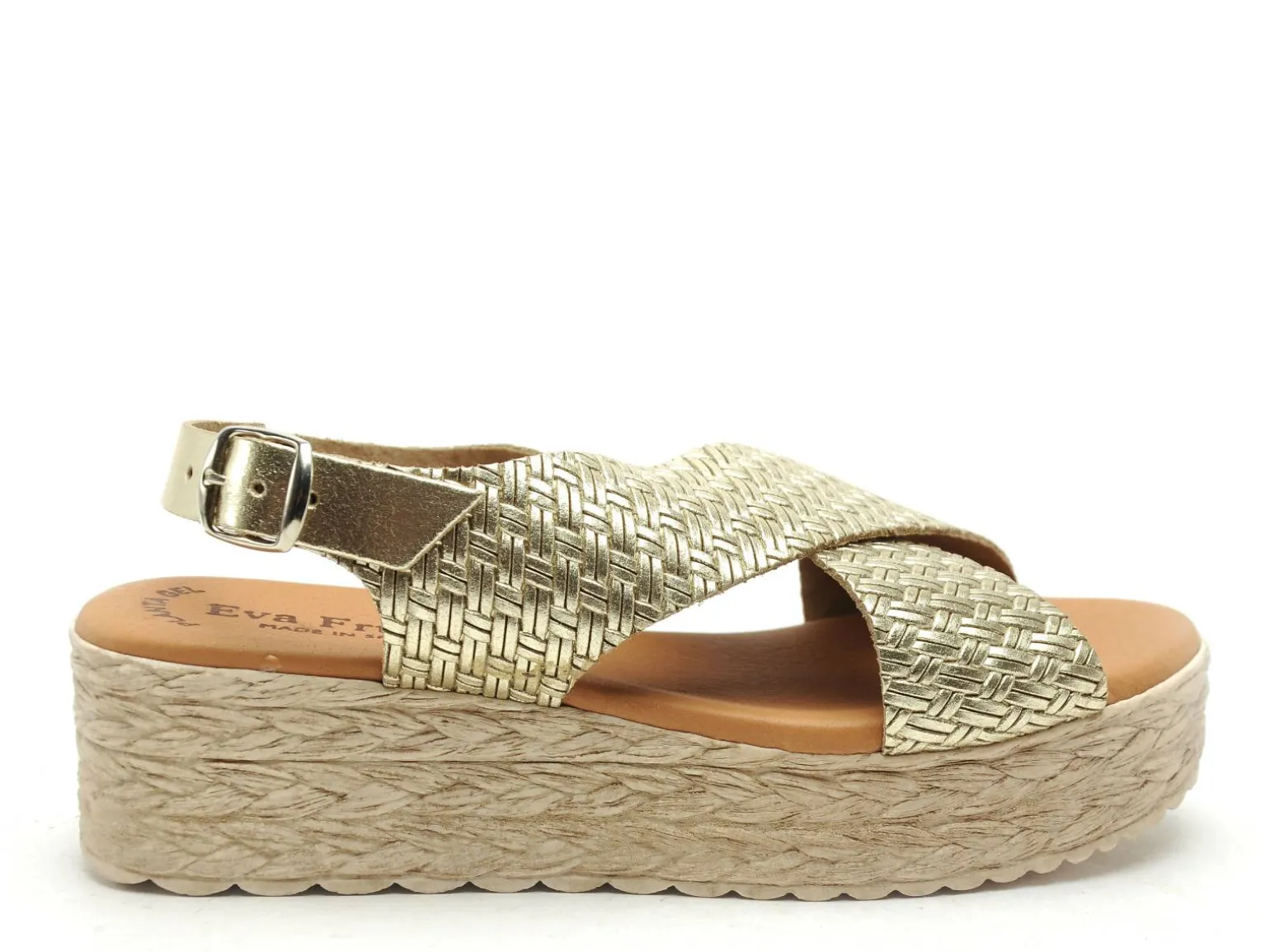 Eva Frutos 714 Or Sandales à Talons Femme