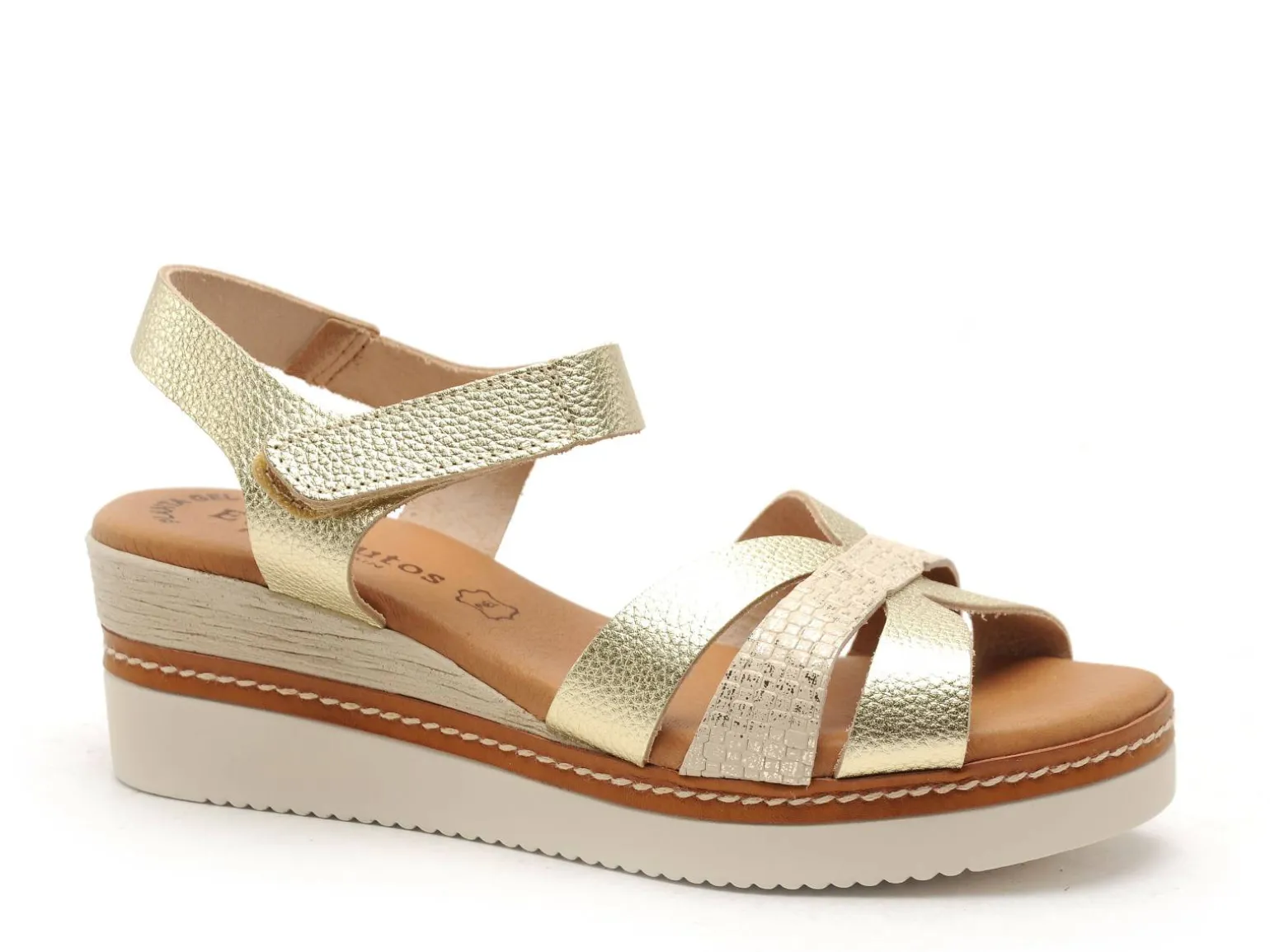 Eva Frutos 550 Or Sandales à Talons Femme