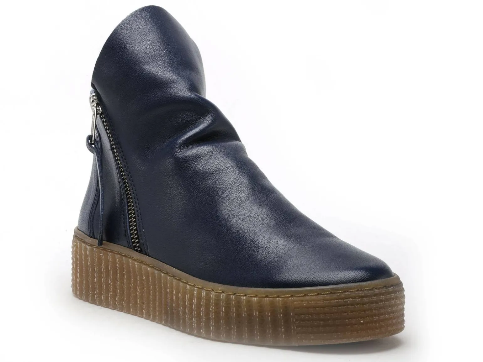 Follia Dolce 411 Bleu Boots et Bottines Plates Femme