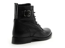 Fricote 40544BON1 TIRETTE CUIR Noir Boots et Bottines Plates Femme