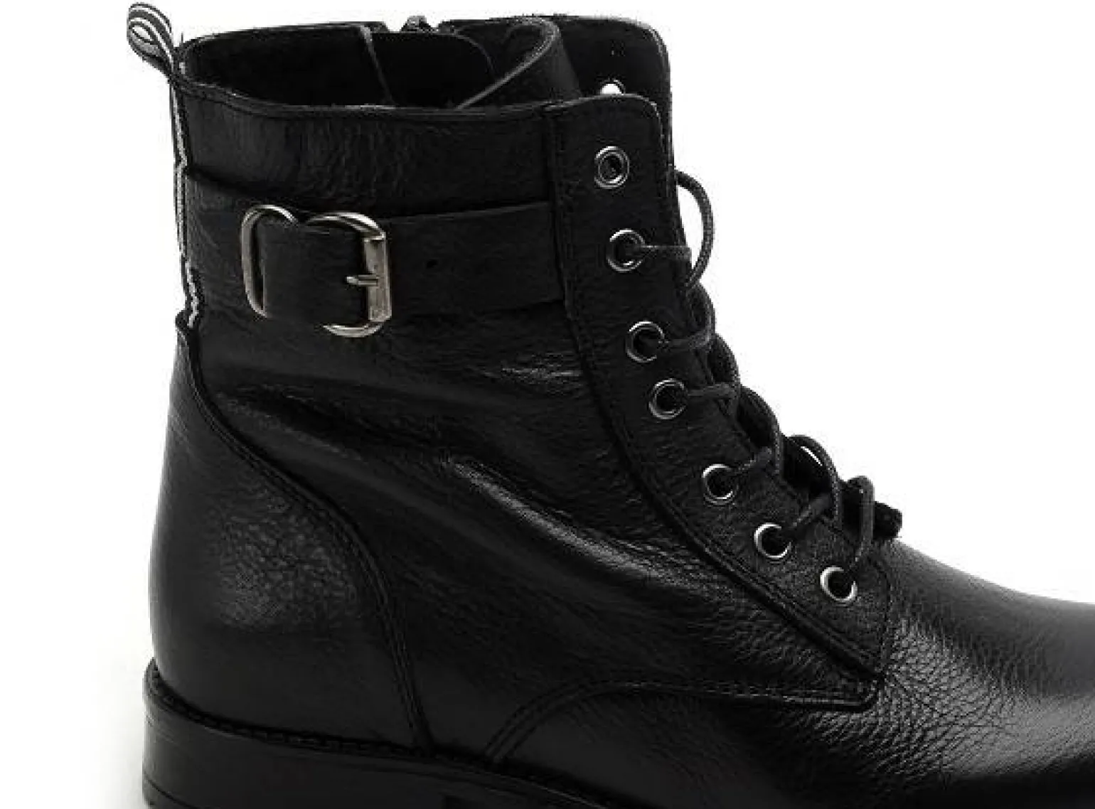 Fricote 40544BON1 TIRETTE CUIR Noir Boots et Bottines Plates Femme