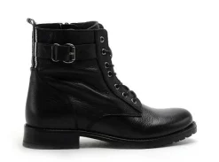 Fricote 40544BON1 TIRETTE CUIR Noir Boots et Bottines Plates Femme