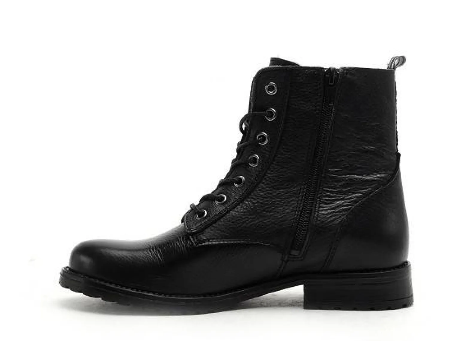 Fricote 40544BON1 TIRETTE CUIR Noir Boots et Bottines Plates Femme