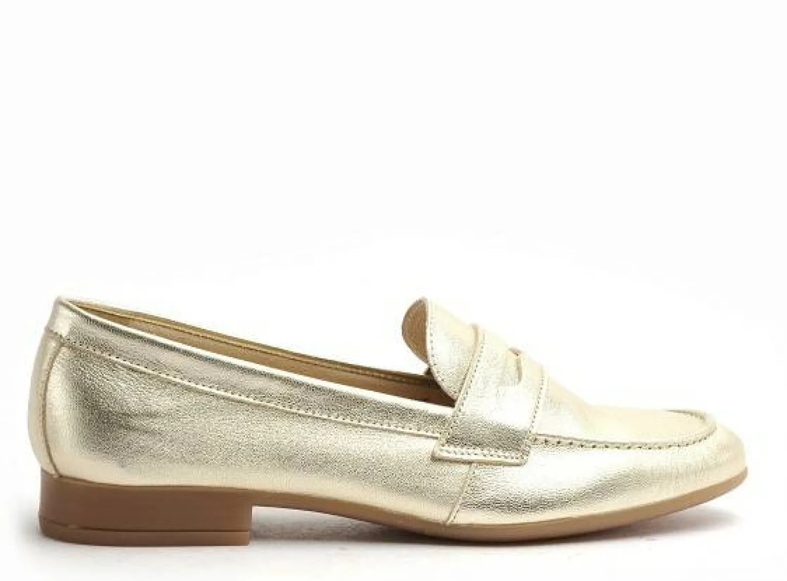 Fricote 40060 40012 METAL Or Mocassins Femme