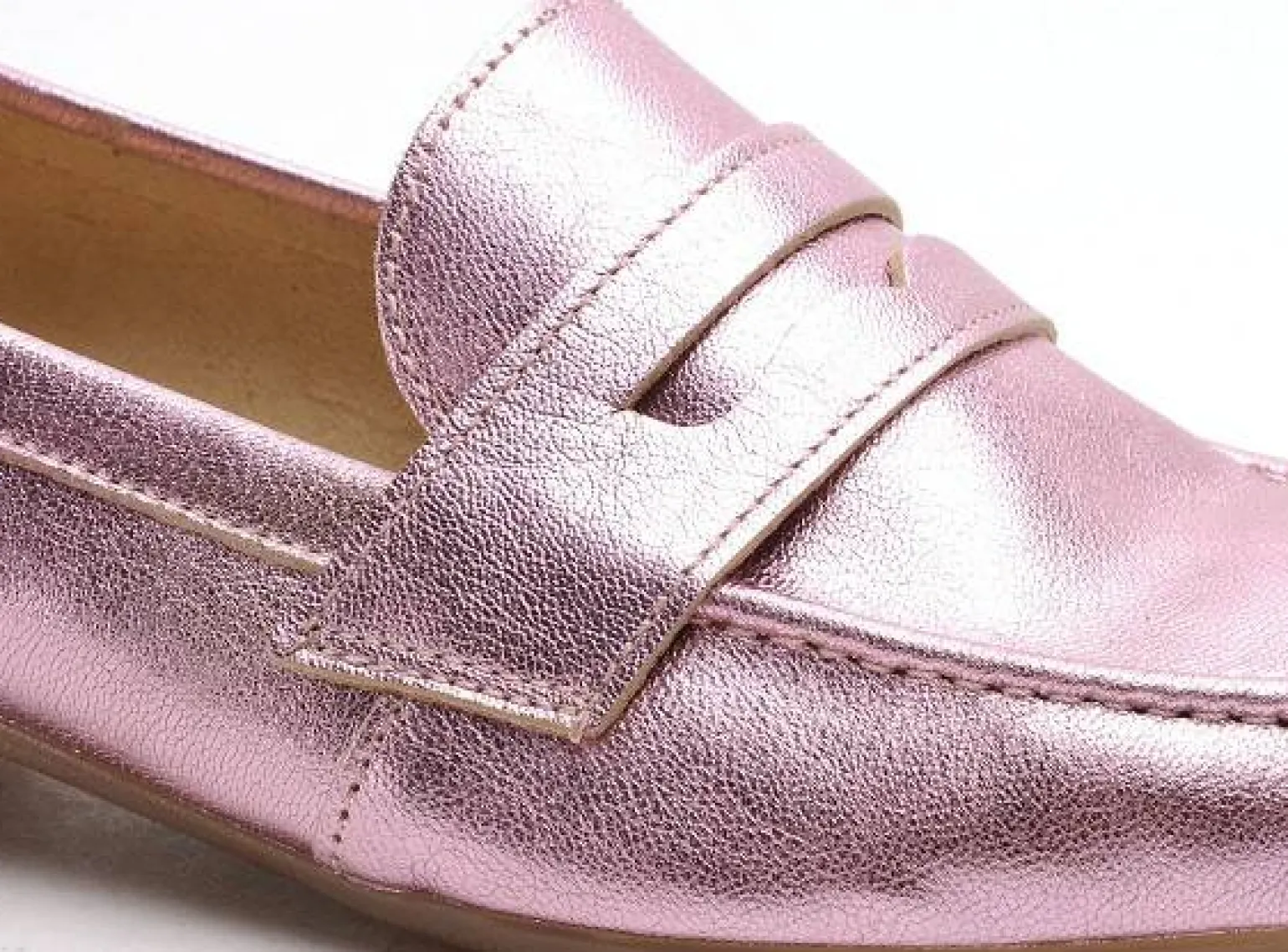 Fricote 40060 40012 METAL Rose Mocassins Femme