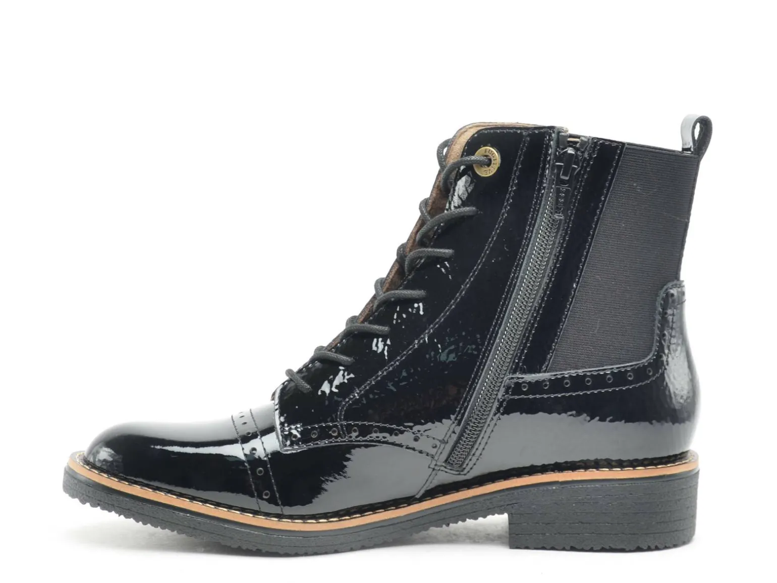 Fugitive GELINE Noir Boots et Bottines Plates Femme