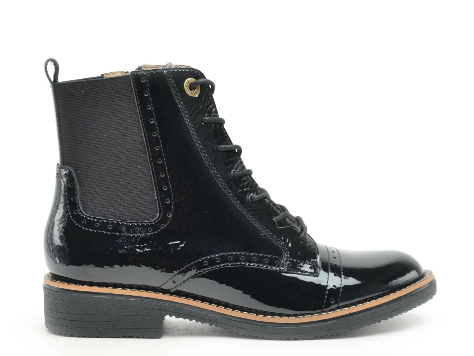 Fugitive GELINE Noir Boots et Bottines Plates Femme