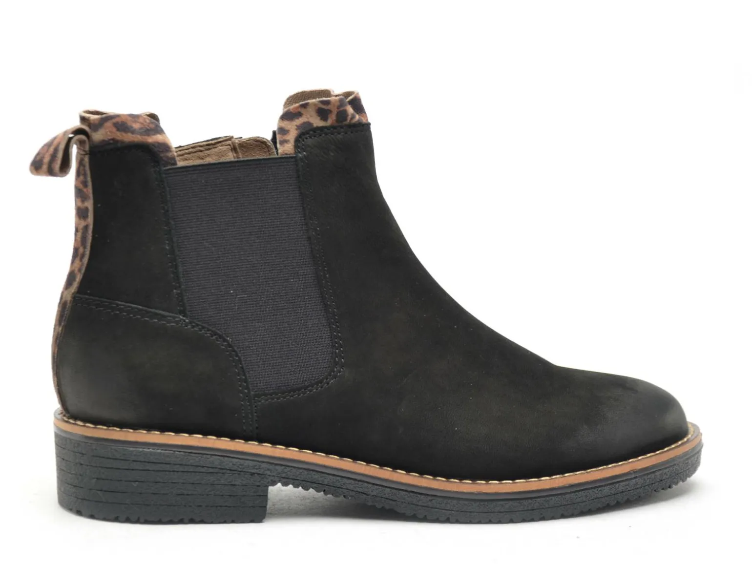 Fugitive GENOI Noir Boots et Bottines Plates Femme