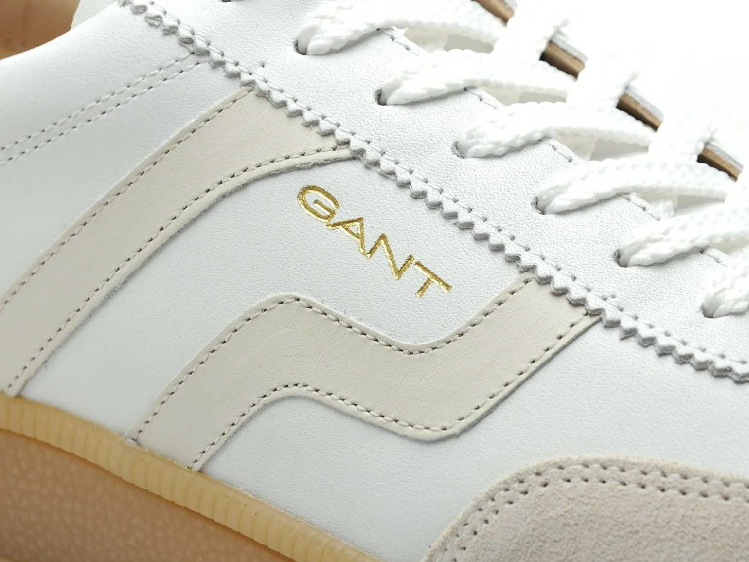 Gant CUZMO CUIR Blanc Baskets Basses Homme