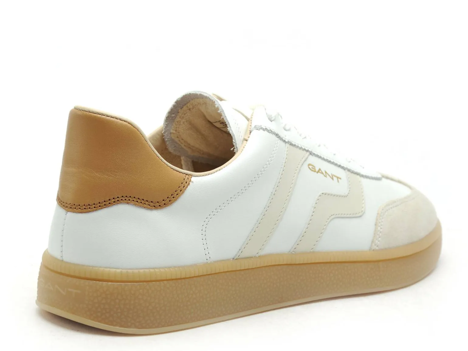 Gant CUZMO CUIR Blanc Baskets Basses Homme