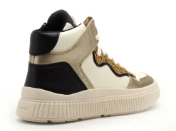 Geox BASKETS J LAQUINNY GIRL J56M3B Blanc Baskets Montantes Fille