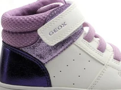 Geox B ECLYPER GIRL B465MA Blanc Baskets Montantes Fille